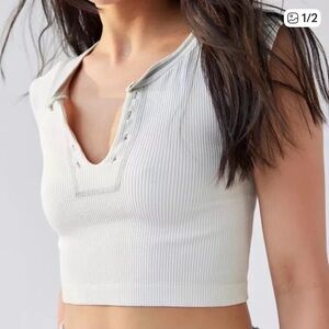 Urban Outfitters Out From Under
Go For Gold Top Ivory